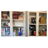 Cabinet Lot of Assorted Items