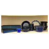 Lot of Blue Pottery or Stoneware