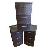 3 Storage Drawer Tiered Containers