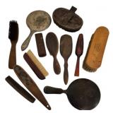 Assortment of Vintage Brushes, Mirrors & Etc