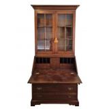 Mahogany Secretary w/ Bookcase by Howerton