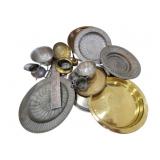 Assortment of Metal Serving Dishes