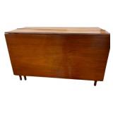 Early Drop Leaf Table Fluted Legs - as is