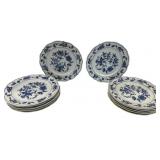 12 Blue Danube Blue Onion 6.5" B & B Plates