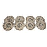 8 Blue Danube Blue Onion 8.5" Plates