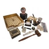 Group Lot of Assorted Desk Accessories