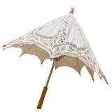Vintage Lace Parasol (white) - 25"
