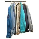 Closet lot of Assorted Denim Jackets & More