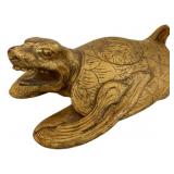 Painted Wood Carving of Mythical Creature