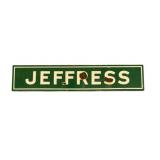 Jeffress Metal Sign - 48 x 10