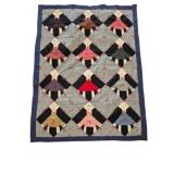 Handmade Quilt Hanger, Folk Art Girl Figures