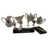 Assorted Silver Plate Items