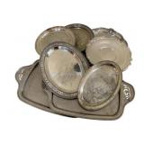 Group Silver Plated Platters