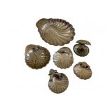 Silver Plate Clam Shell Dishes 13"x11"