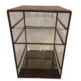 Vintage Glass & Metal Store Display Showcase