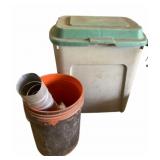 Tote & Bucket w/ contents