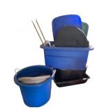 Lot of Assorted Lids & Totes