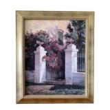 Framed Art on Canvas, signed - 36 x 30.5