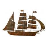 Copper Boat Wall Decor - 22 x 38