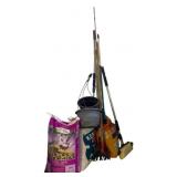 Lot of Birdseed & Garden Items