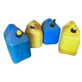 4 Plastic Jugs - Kerosene & Diesel