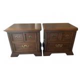 Pair of Thomasville 2-drawer Nightstands