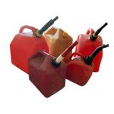 Lot of Assorted Gas Cans