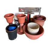 Assorted Plastic Pots & More