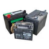 3 Used Lawn Equipment Batteries