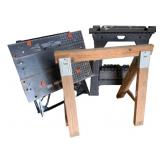 Lot of Assorted Saw Horses