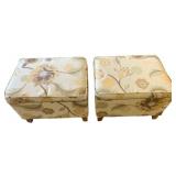 Pair of Storage Ottomans w/ wear