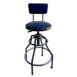 Kobalt Adjustable Stool w/ back - 39 x 18 x 18