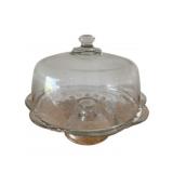 Footed Cake Stand w/ dome - 10 x 11