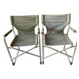 2 MacCabe Folding Outdoor Chairs - 37 x 24 x 22