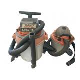 2 Ridgid Wet Dry Vac