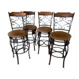 4 Bar Stools - 46 x 18 x 18-seat height 30"