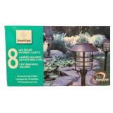 SmartYard 8 LED Solar Pathway Lights
