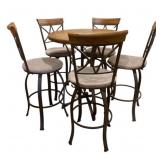 Powell Bistro Table with 5 Stools