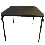 Black Folding Card Table - 28 x 34