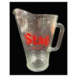 Stag Beer Glass Pitcher - 9" Tall