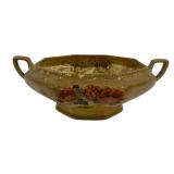 Antique Floral Dish - 11 x 8.5 x 4