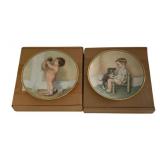 2 Bessie Pease Gutman Plates - 8.5" Round