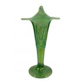 Mosser Jack in Pulpit Green Carnival Vase