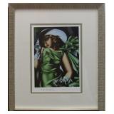 Young Lady with Gloves print by Tamara De Lempicka