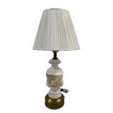 Vintage Glass Bass Table Lamp - 26" Tall