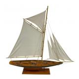 Wood Model Sailboat - 37 x 35 x 6