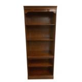 Traditional Cherry Wood Bookcase - 77 x 30 x 16