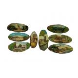8 Painted Wood Wall Art