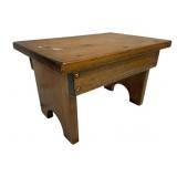 Wood Foot Stool - 9 x 15 x 10