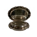 2 Silver Plated Trays - 13.5 x 8